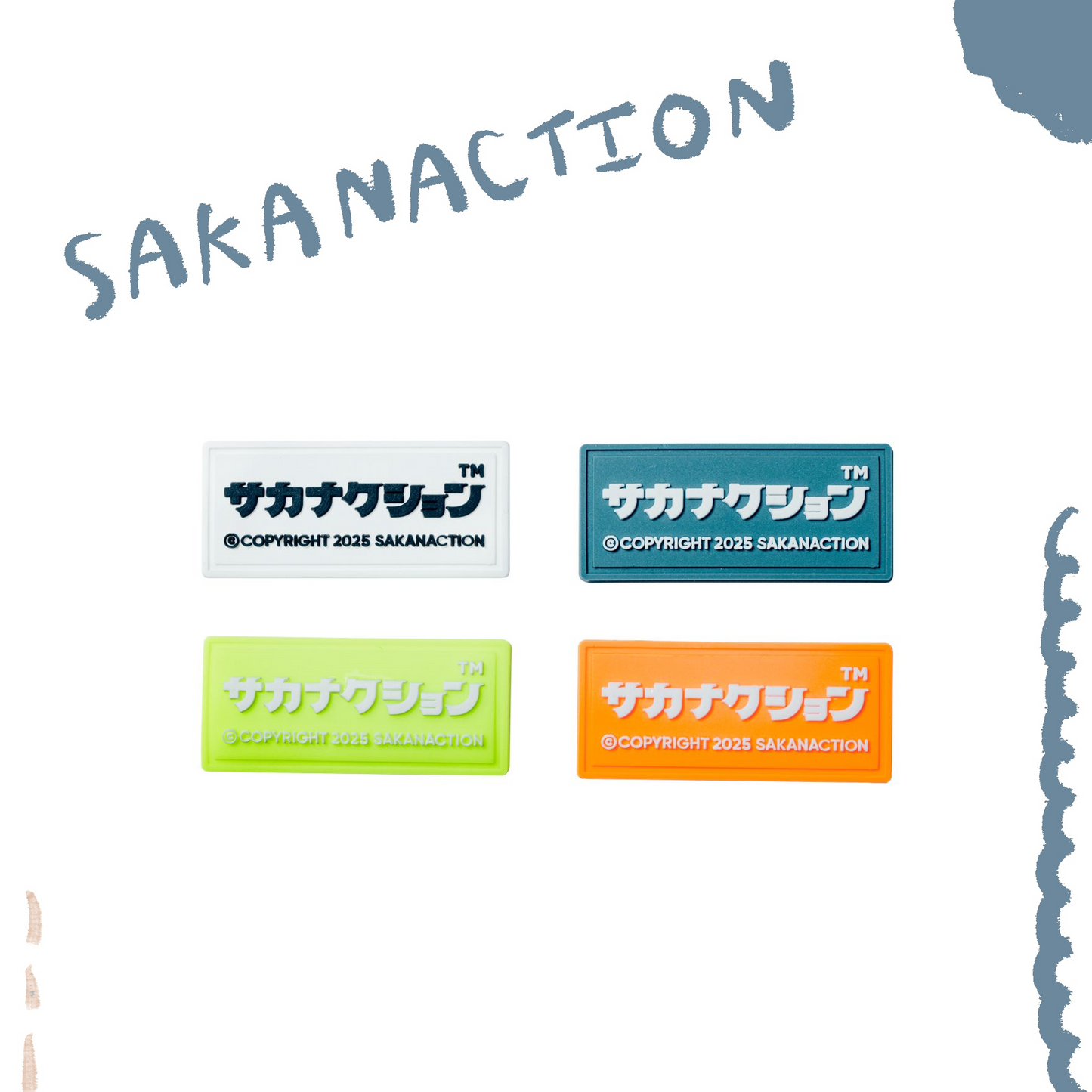 🐟 sakanaction - SAKANAQUARIUM 2025 “怪獣” - PVC TAG STICKERS ♪︎