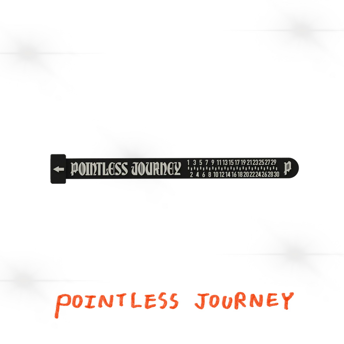 👑🐂 Pointless Journey 常田大希 - 橡膠量尺戒指– 黑色 ♪︎ - 【長期預購-2026/01】