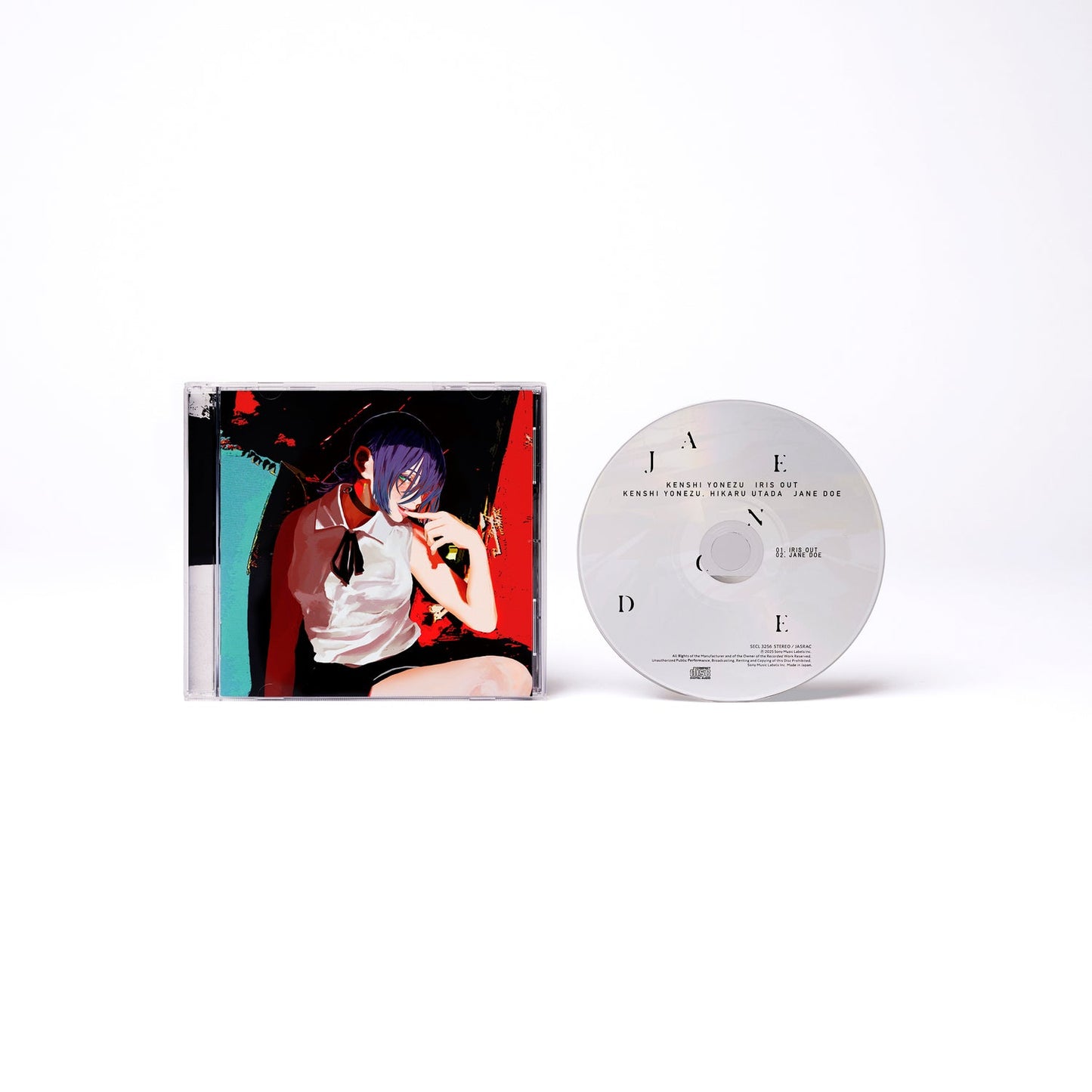 🍋 KENSHI YONEZU - CD SINGLE- IRIS OUT / JANE DOE - 通常盤 (初回仕樣)- CD ♪︎