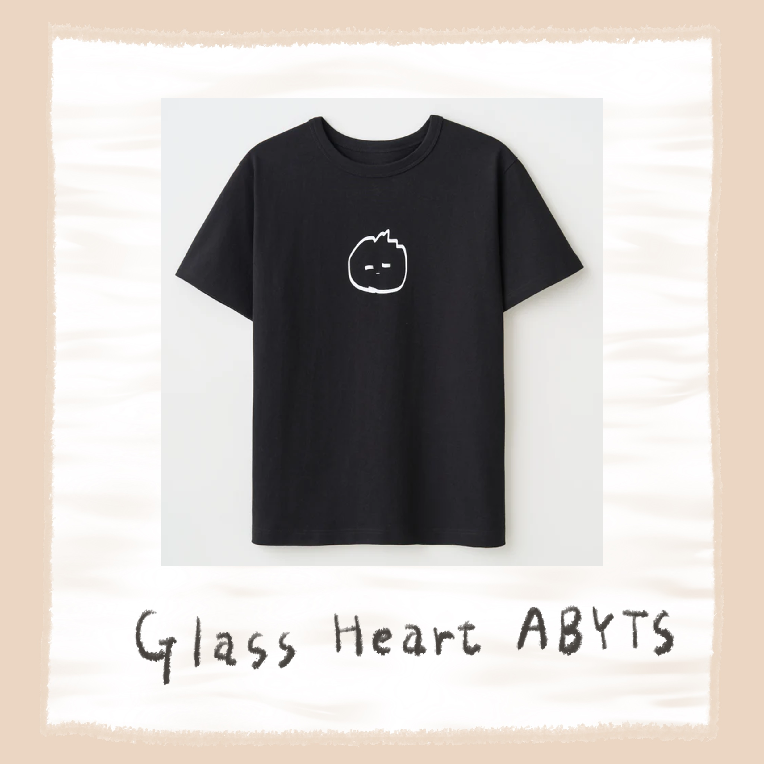 ⬜ Glass Heart x ABYTS - TOGARU-KUN T-SHIRT ♪︎ - 【長期預購-12月