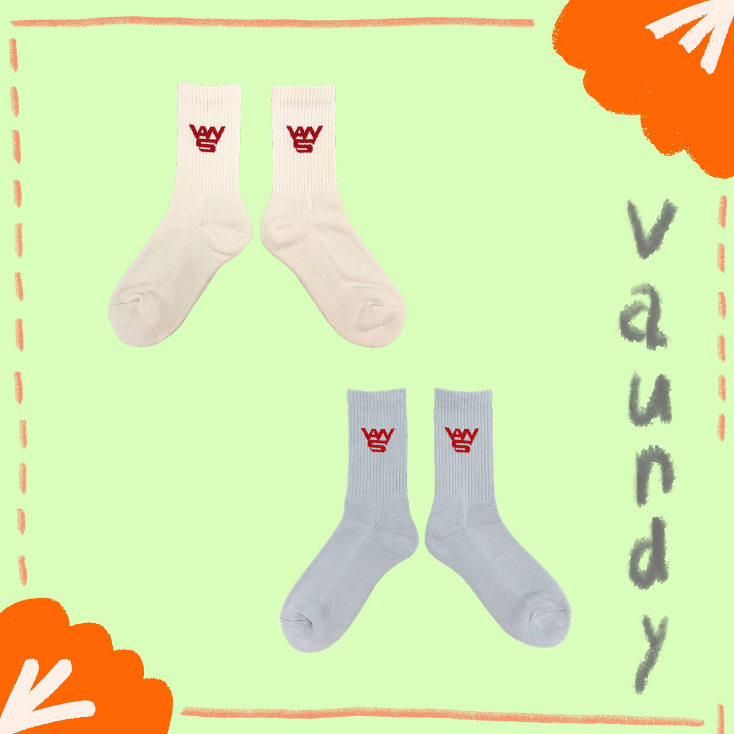 🍥 Vaundy - VAWS Logo - 襪子 ♪︎