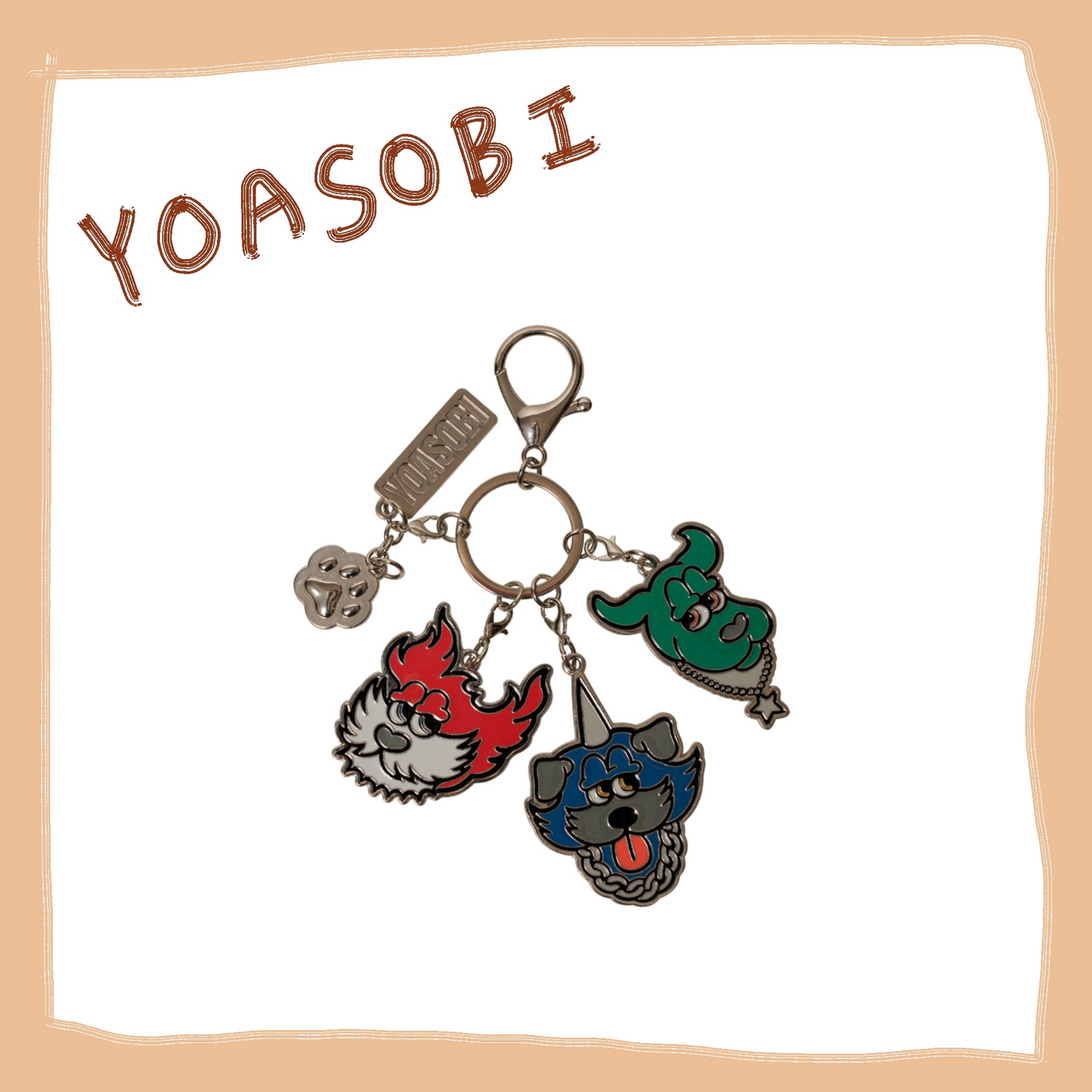 ⭐ YOASOBI - WANDARA - WAN!WAN! 金屬鑰匙圈 ♪︎