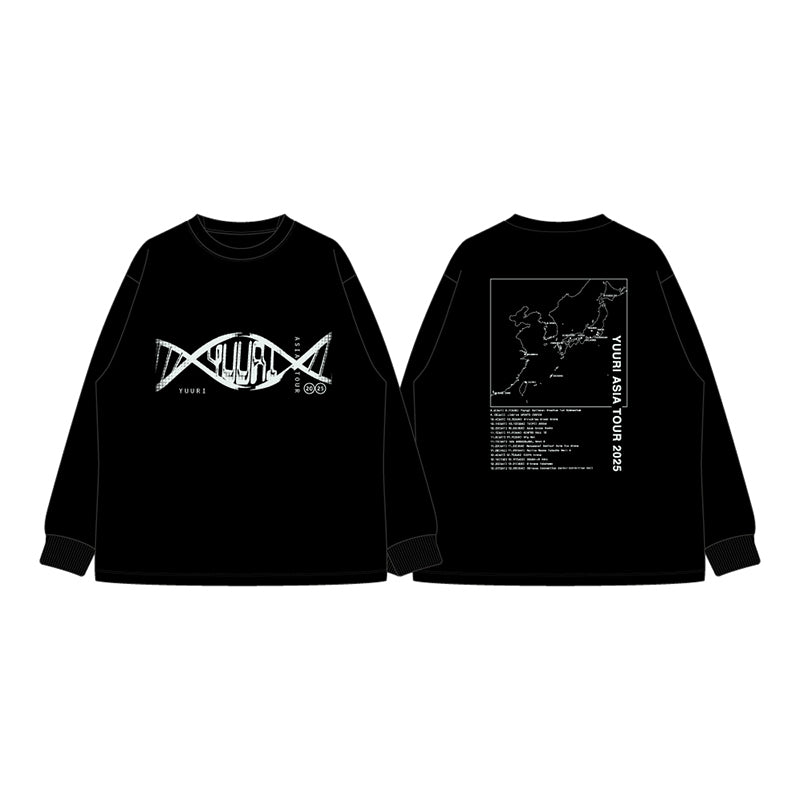 🌪️ 優里 - YUURI ASIA TOUR 2025 - 金屬Logo 長袖T-Shirt ♪︎