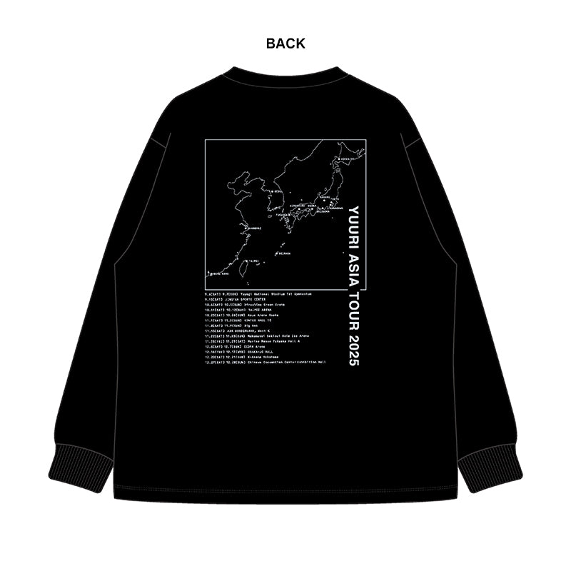 🌪️ 優里 - YUURI ASIA TOUR 2025 - 金屬Logo 長袖T-Shirt ♪︎