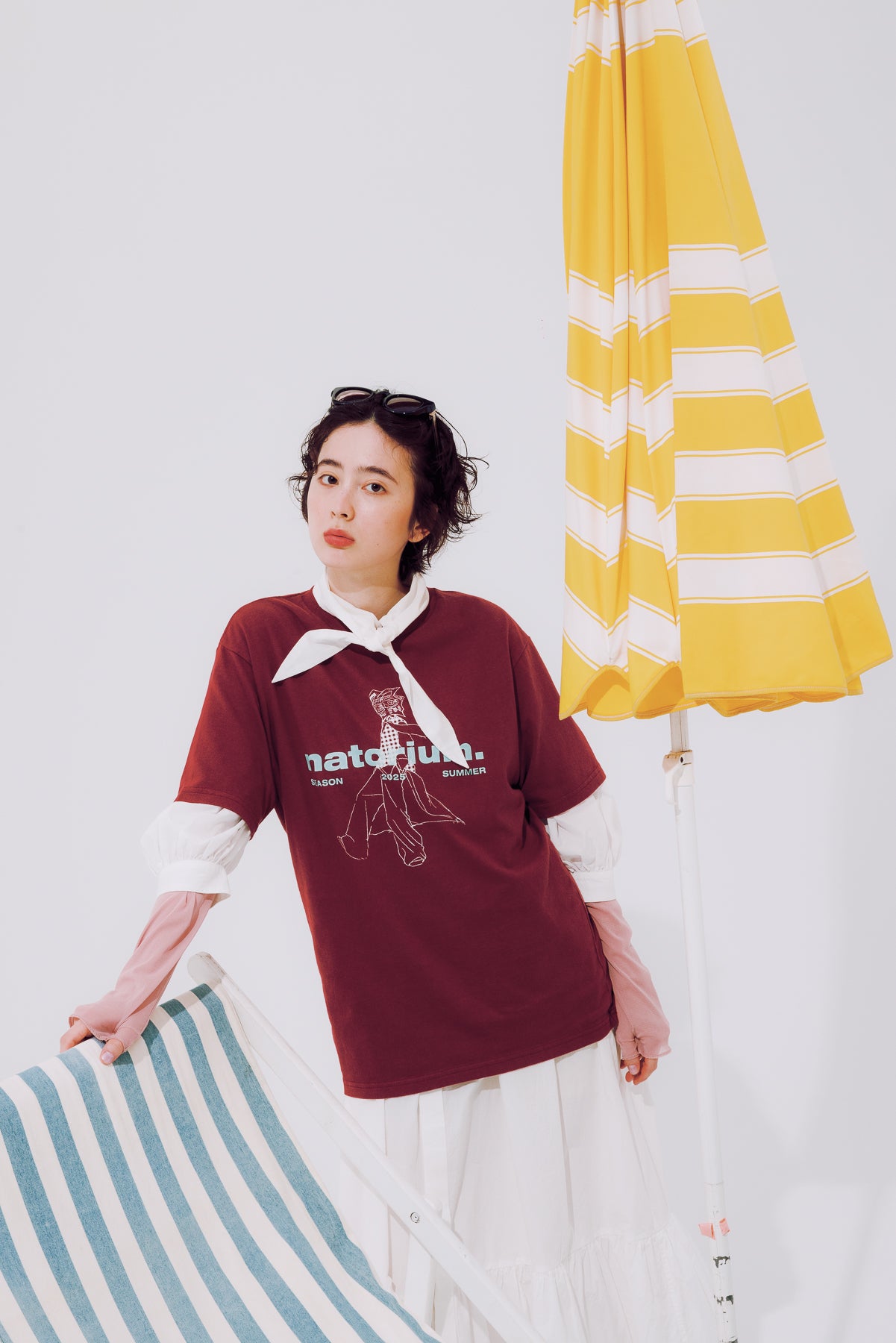 🎧 NATORI - DRESSING ROOM S/S Tee - 酒紅色 ♪︎