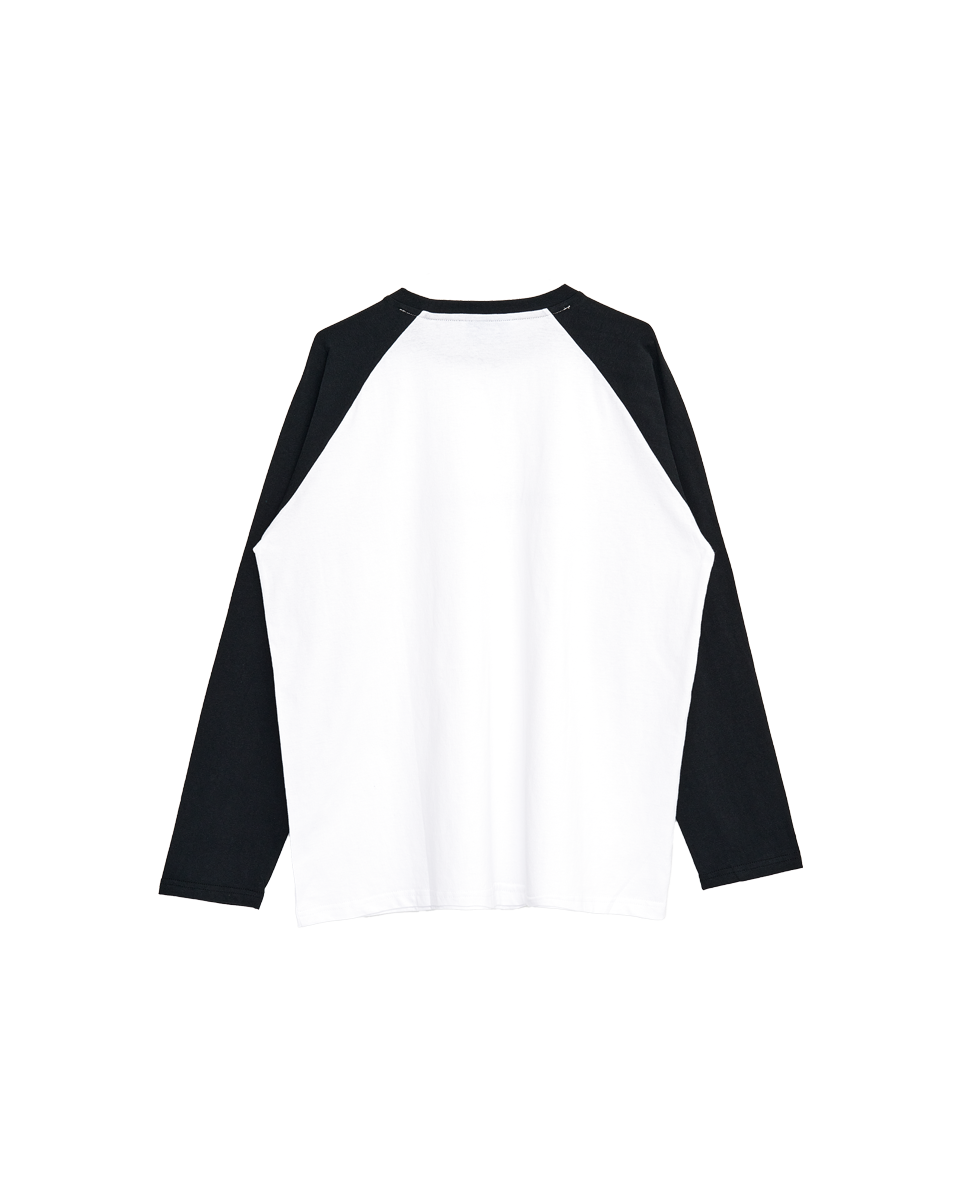 👑🐂 King Gnu - CEN+RAL Tour 2026 - KING GNU L/S RAGLAN (WHITE x SUMI BLACK) ♪︎ - 【長期預購-202607】