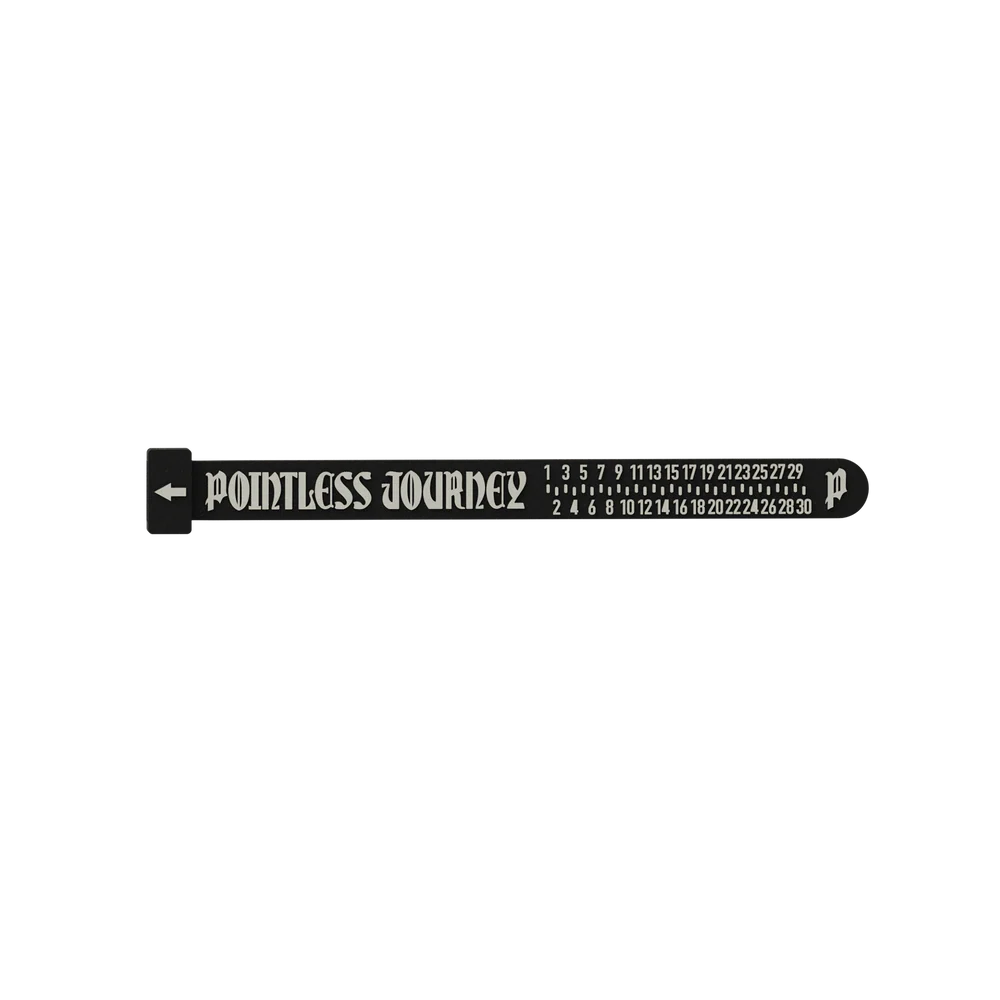 👑🐂 Pointless Journey 常田大希 - 橡膠量尺戒指– 黑色 ♪︎ - 【長期預購-2026/01】