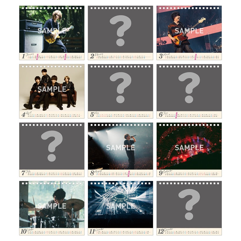 🎹 Official髭男dism - 2026年 桌曆 ♪︎