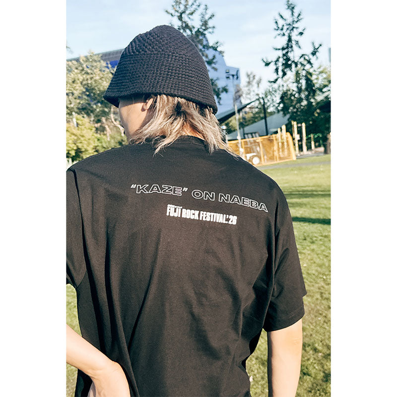 🌾 Fujii Kaze - Fujii Kaze x Fuji Rock '26 - Official Collaboration T-shirt (BLACK) ♪︎ - 【中期預購-7月下旬】