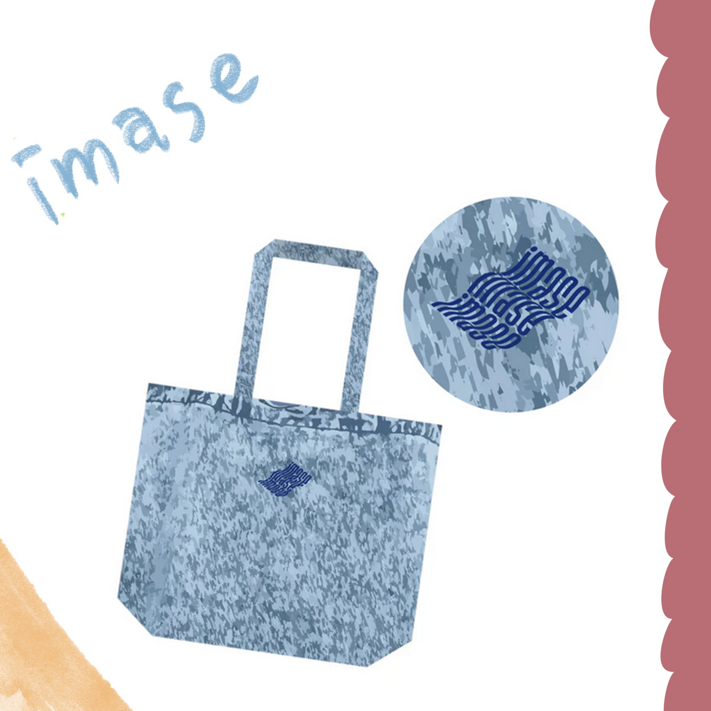 🎨 imase - Remake - WAVE LOGO 托特包 ♪︎