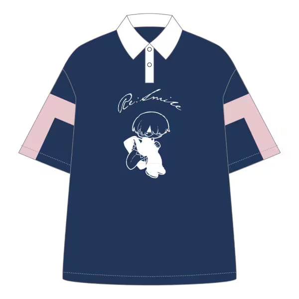 Eve Re:Smile Polo ポロ ネイビー×サクラ Mサイズ 🎮 Eve - Eve Live 2026 [Re:Smile] - Polo衫[navy×sakura