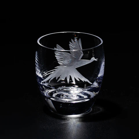 太武朗工房 - 富士山與鶴 - 冷酒杯 透明 ♪︎