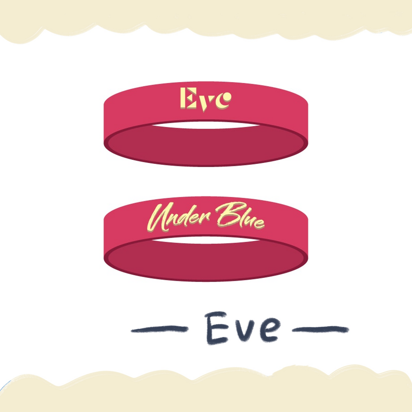 🎮 Eve - Eve Arena Tour 2025 [Under Blue] - 橡膠手環赤 ♪︎