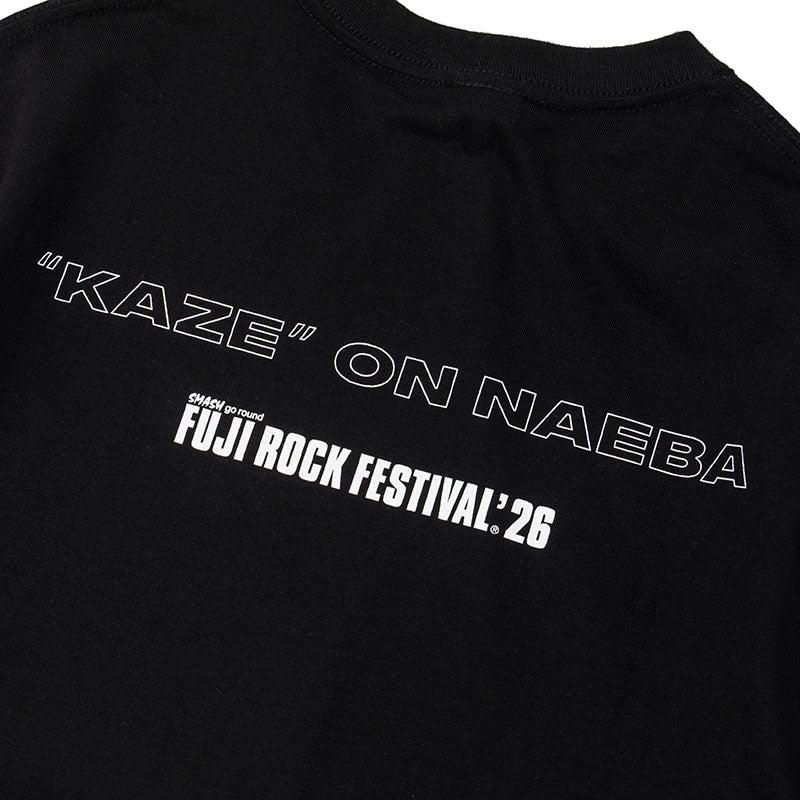 🌾 Fujii Kaze - Fujii Kaze x Fuji Rock '26 - Official Collaboration T-shirt (BLACK) ♪︎ - 【中期預購-7月下旬】