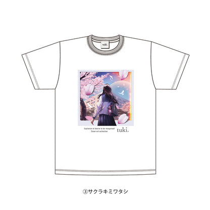🌕 tuki. - 秋の修學旅行〜天體觀測〜 - Random Cover Art Collection T-shirt ♪︎ - 【中期預購-10月下旬】