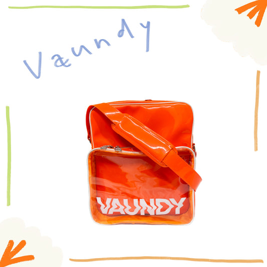 🍥 Vaundy - "SILENCE" - Patent Leather Shoulder Bag［Orange］ ♪︎