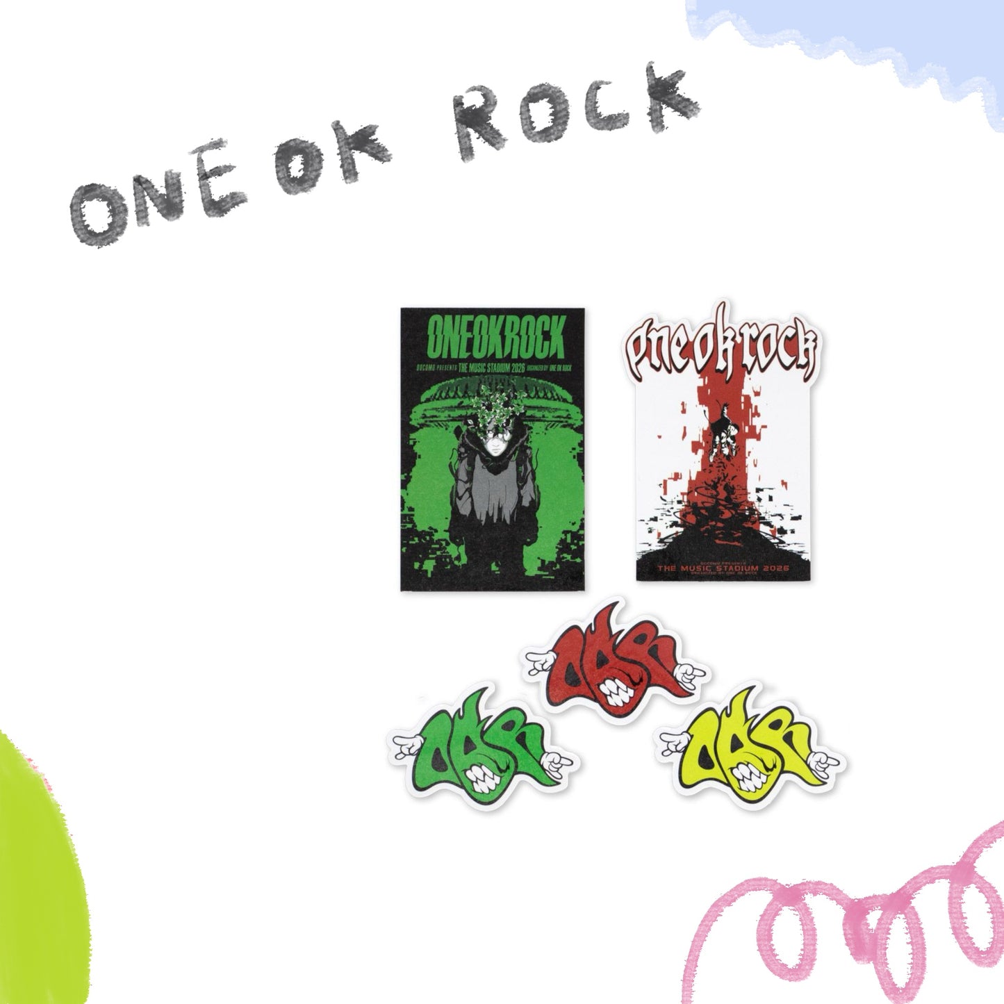 📽️ ONE OK ROCK - 2026 TMS - 貼紙組 ♪︎