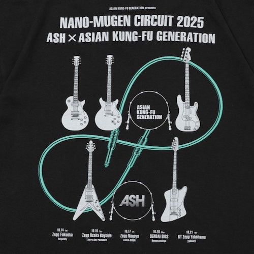 🍂 ASIAN KUNG-FU GENERATION - 2025 OFFICIAL GOODS - NANO MUGEN CIRCUIT T-Shirt ♪︎