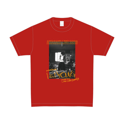 🟥 AKASAKI - 「last YOUNG」 - T-Shirt (紅) ♪︎