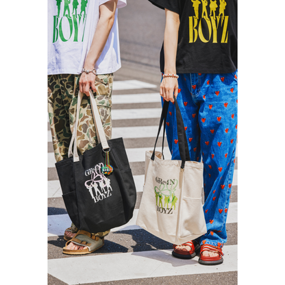 🦷 GRe4N BOYZ - 2025 ❛THE XY❜ 巡迴周邊第1彈 - 提著也好【托特包 自然】 ♪︎