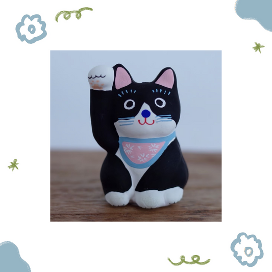 鎌倉張子 - 招財貓 - 幼貓 賓士 (右手) ♪︎