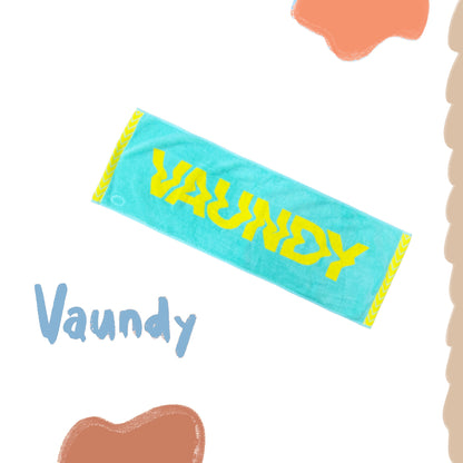 🍥 Vaundy - 【FUKUOKA limited】Logo Jacquard Towel［Light Blue×Yellow］ ♪︎