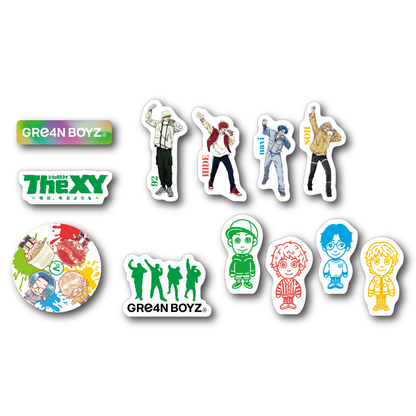 🦷 GRe4N BOYZ - 2025 ❛THE XY❜ 巡迴周邊第2彈 - 案件 (C)小貼紙組 ♪︎