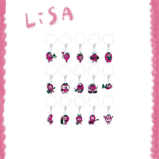 ❤️‍🔥 LiSA - LiVE is Smile Always～15～ - GOROGORO草莓鑰匙圈 (共15種隨機款式) ♪︎