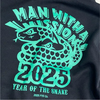 🐺 MAN WITH A MISSION - 2025干支LOGO連帽外套 ♪︎