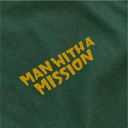 🐺 MAN WITH A MISSION - 15th Anniv - LOGO T-Shirt (ivy green) ♪︎