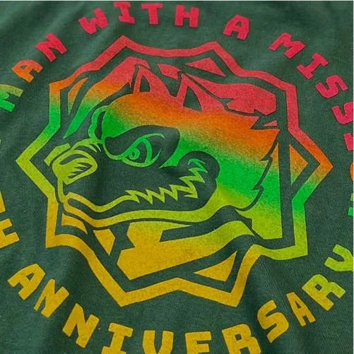 🐺 MAN WITH A MISSION - 15th Anniv - LOGO T-Shirt (ivy green) ♪︎