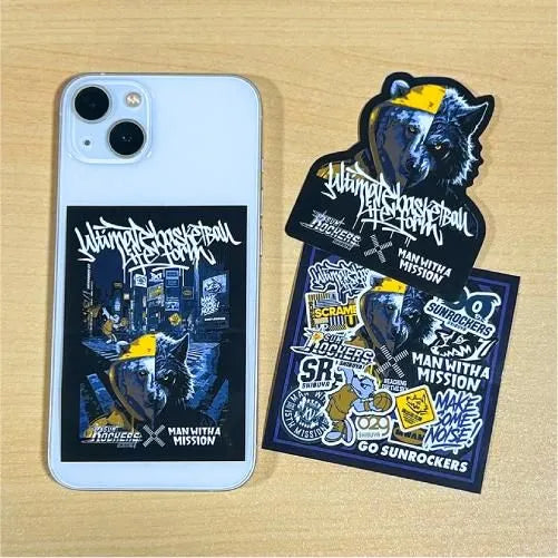 🐺 MAN WITH A MISSION - MAN WITH A MISSION × SUNROCKERS SHIBUYA - 貼紙組 (3張入) ♪︎