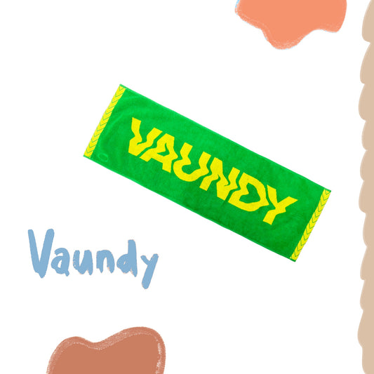 🍥 Vaundy - 【HOKKAIDO limited】Logo Jacquard Towel［Green×Yellow］ ♪︎