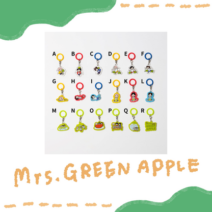 🍏 Mrs. GREEN APPLE - Mrs.的夏日周邊 - 隨機標記吊飾(18種款式) ♪︎ - 【長期預購-9月上旬】