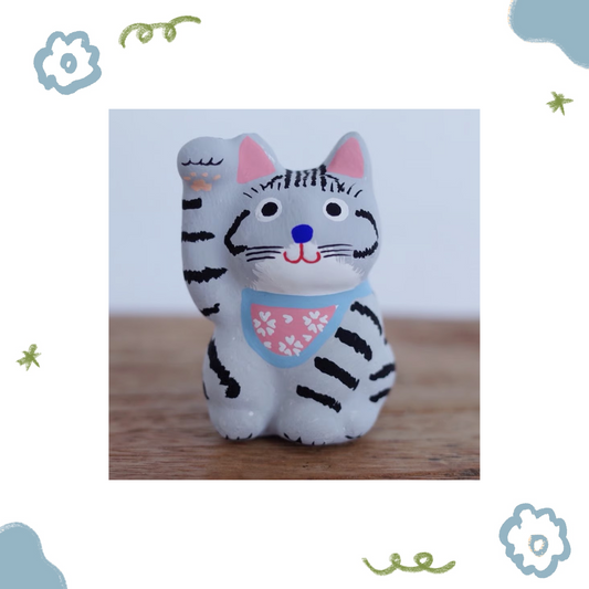 鎌倉張子 - 招財貓 - 幼貓 美國短毛 (右手) ♪︎