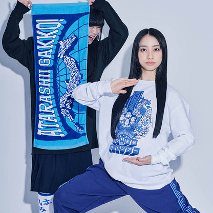 🏫 ATARASHII GAKKO! - AG! - 熊手長袖T/WHITE ♪︎