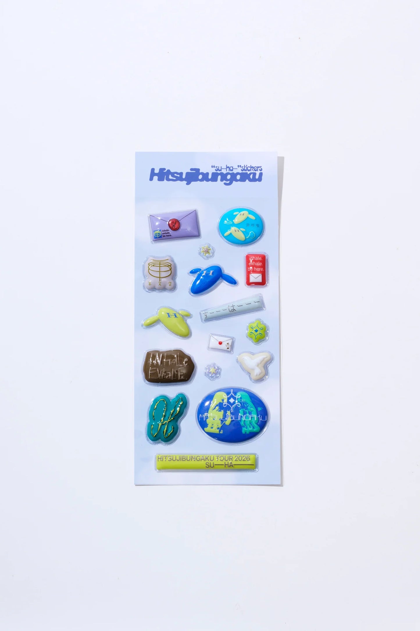 🐑 羊文學 - TOUR 2026 ”すーーーはーーー” - Hitsujibungaku Puffy Stickers ♪