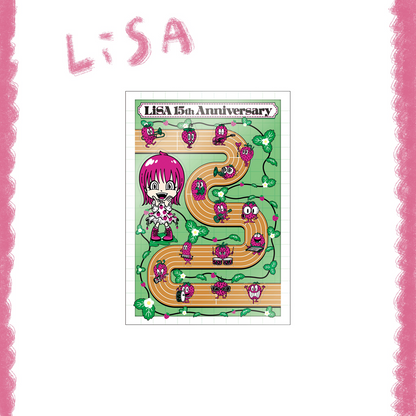 ❤️‍🔥 LiSA - LiVE is Smile Always～15～ - 1について5 全套貼紙組 ♪︎