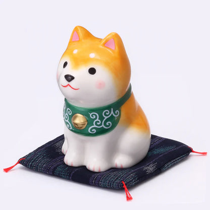 中外陶園– 藥師窯 - 狗勾日和坐姿領巾柴犬 - 茶柴 ♪