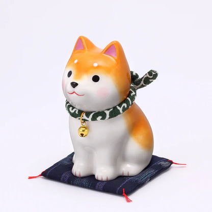 中外陶園– 藥師窯 - 狗勾日和坐姿柴犬 - 茶柴 (小) ♪