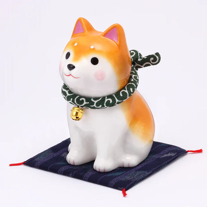 中外陶園– 藥師窯 - 狗勾日和坐姿柴犬 - 茶柴 (大) ♪