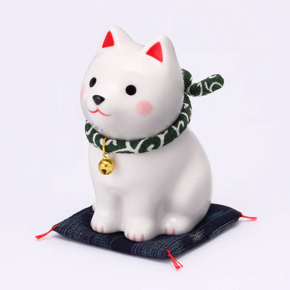 中外陶園– 藥師窯 - 狗勾日和坐姿柴犬 - 白柴 (小) ♪