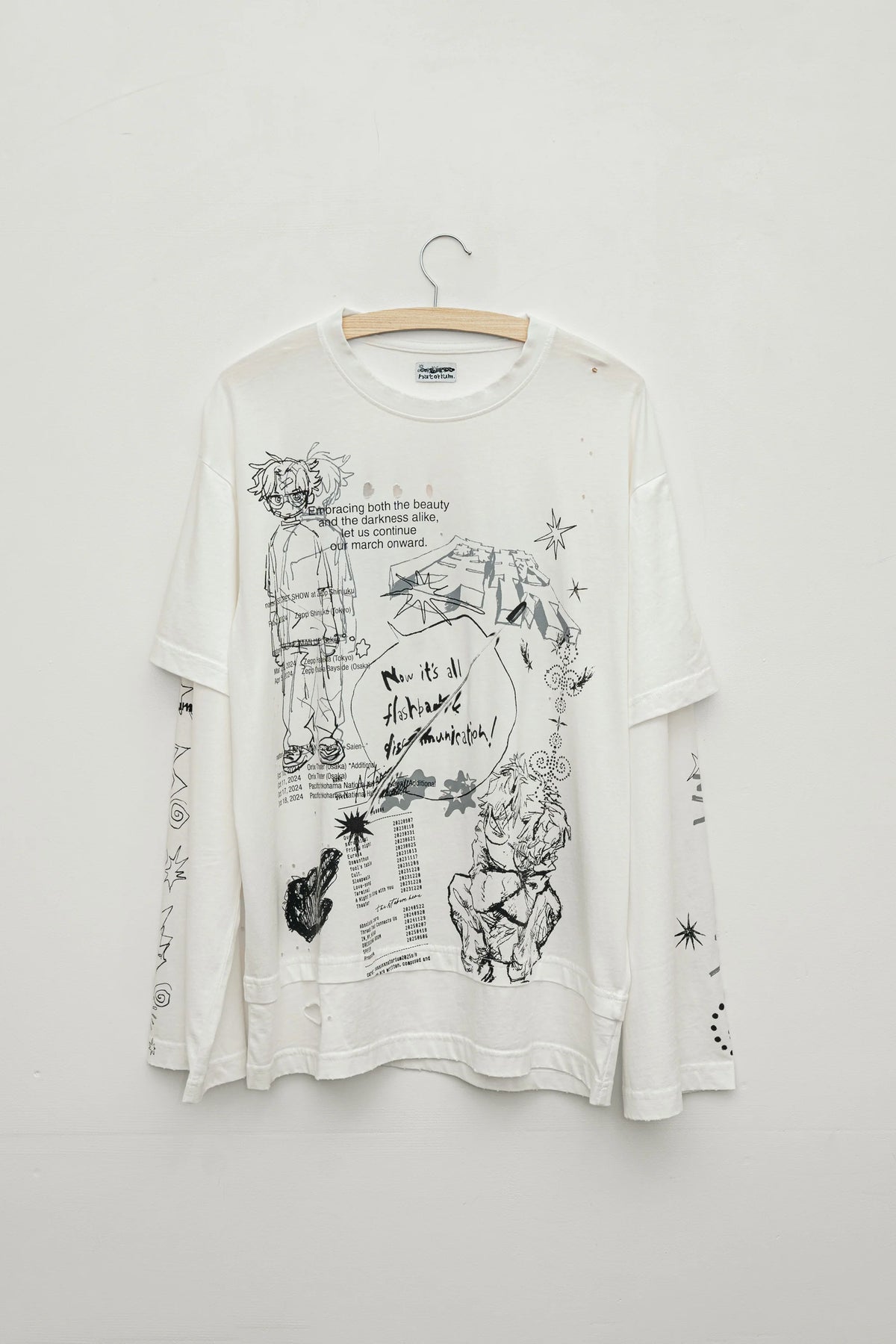 🎧 natori - natorium-archive Layered long T-shirt ♪︎ - 【長期預購-202603】