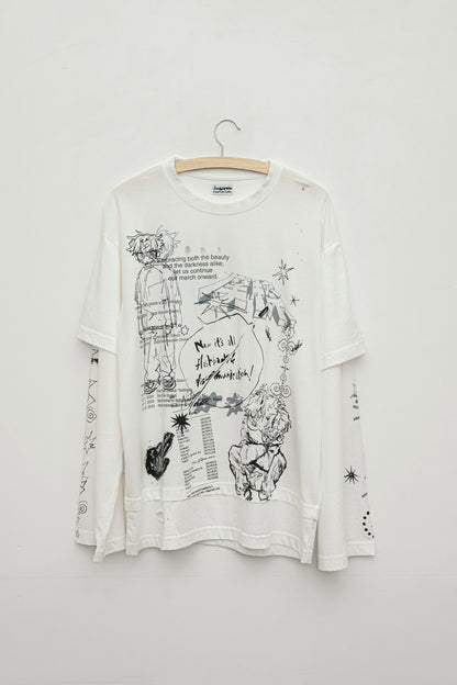 🎧 natori - natorium-archive Layered long T-shirt ♪︎ - 【長期預購-202603】