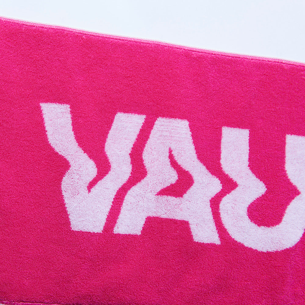 🍥 Vaundy - Logo Jacquard Towel [Pink×White] ♪︎