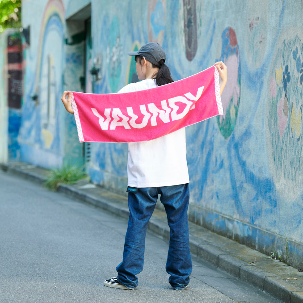 🍥 Vaundy - Logo Jacquard Towel [Pink×White] ♪︎