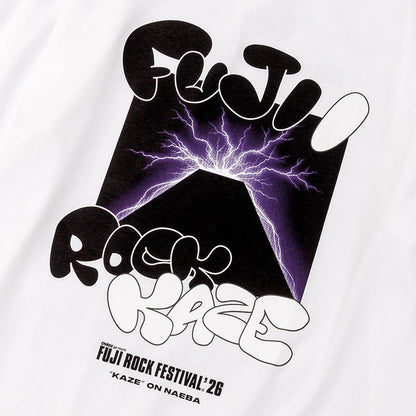 🌾 Fujii Kaze - Fujii Kaze x Fuji Rock '26 - Official Collaboration T-shirt (WHITE) ♪︎ - 【中期預購-7月下旬】