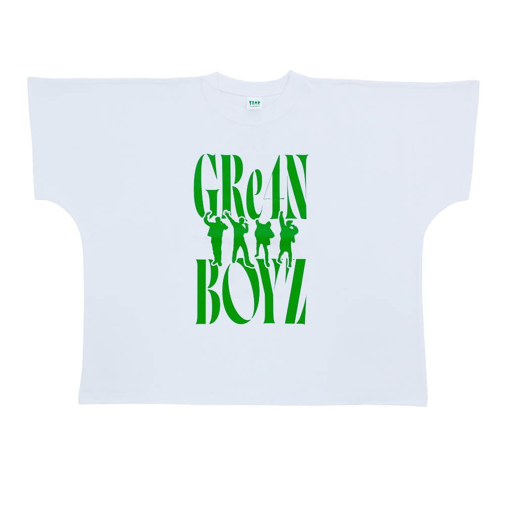 🦷 GRe4N BOYZ - 2025 ❛THE XY❜ 巡迴周邊第1彈 - 白正裝【T-Shirt A 白】 ♪︎