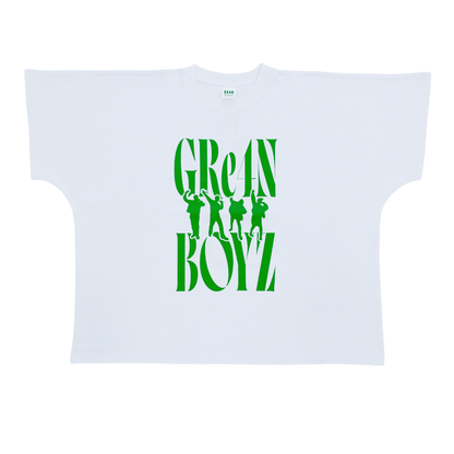🦷 GRe4N BOYZ - 2025 ❛THE XY❜ 巡迴周邊第1彈 - 白正裝【T-Shirt A 白】 ♪︎