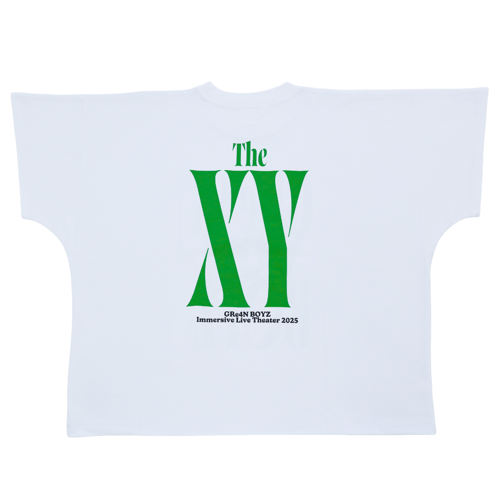 🦷 GRe4N BOYZ - 2025 ❛THE XY❜ 巡迴周邊第1彈 - 白正裝【T-Shirt A 白】 ♪︎
